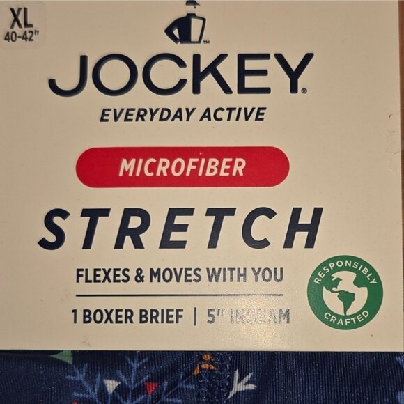 NWT Jockey Everyday Actice Boxer Brief Microfiber Stretch - Picture 2 of 4
